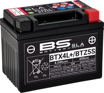 Bs Battery Battery Btx4L Sla 12V 50 A Battery Bs Btx4L/Btz5S i gruppen Servicedelar & Olja / Batterier / Standard hos Blixt&Dunder AB (21130626)