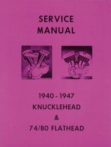 Verkstadshandbok Knucklehead &Flathead 74''/80'' i gruppen Verktyg & Skruv / Bcker, manualer / vriga hos Blixt&Dunder AB (80-0002)