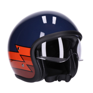 Roeg Sundown Helmet Lightning Gloss Navy Size L i gruppen Klder & Utrustning / Hjlmar / ROEG Sundown hos Blixt&Dunder AB (936291)