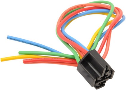 Drag Specialties Relay Socket 5-Wire/ W/ Colored Wire Relay Plug W/Col i gruppen Reservdelar & Tillbehr / Lampor & Tillbehr / El-delar belysning hos Blixt&Dunder AB (DS272096)