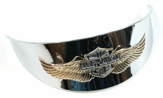 Harley Davidson Gold/Logo Headlamp Visor OEM: 67751-91T i gruppen Reservdelar & Tillbehr / Lampor & Tillbehr / Framlampor / Trim Ring hos Blixt&Dunder AB (HD-67751-91T)