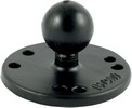 Ram Mounts Ram Mount Round Base 2.5" With 1" Ball Ball W/Adapter Amps