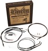 Burly Brand Cable Kit 10" Black Vinyl Stainless T-Bar W/O Abs Control