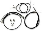 La Choppers Standard Cable Kit For 15-17 Ape Hangers Black Vinyl/Stain