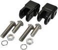La Choppers Adapters For Male Mount Footpegs Black Universal Adapters
