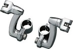 Kuryakyn Longhorn Offset Mounts With 1-1/4" Magnum Quick Clamps Chrome