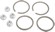 Gasket Kit Exhaust Mounting With Knitted Wire Gaskets & Flange Nuts Ex