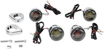 Drag Specialties Turn Signal Kit Deuce Red/Amber Led Smoke Lens Turn S