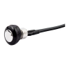 Smooth Push Button Switch. Two-Tone Black/Polished Universal