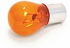 Light bulb, orange, 12V 21W single polar, BA15S. Fits 70-043/047