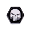 Trik Topz, Block Skull Valve Caps. Black/White Universal